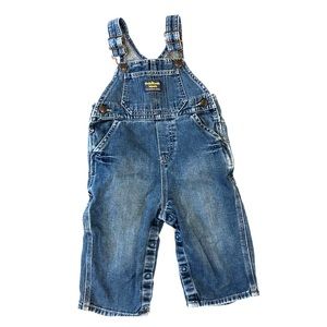 OshKosh b'gosh Blue Jean Denim Overalls 18 Months